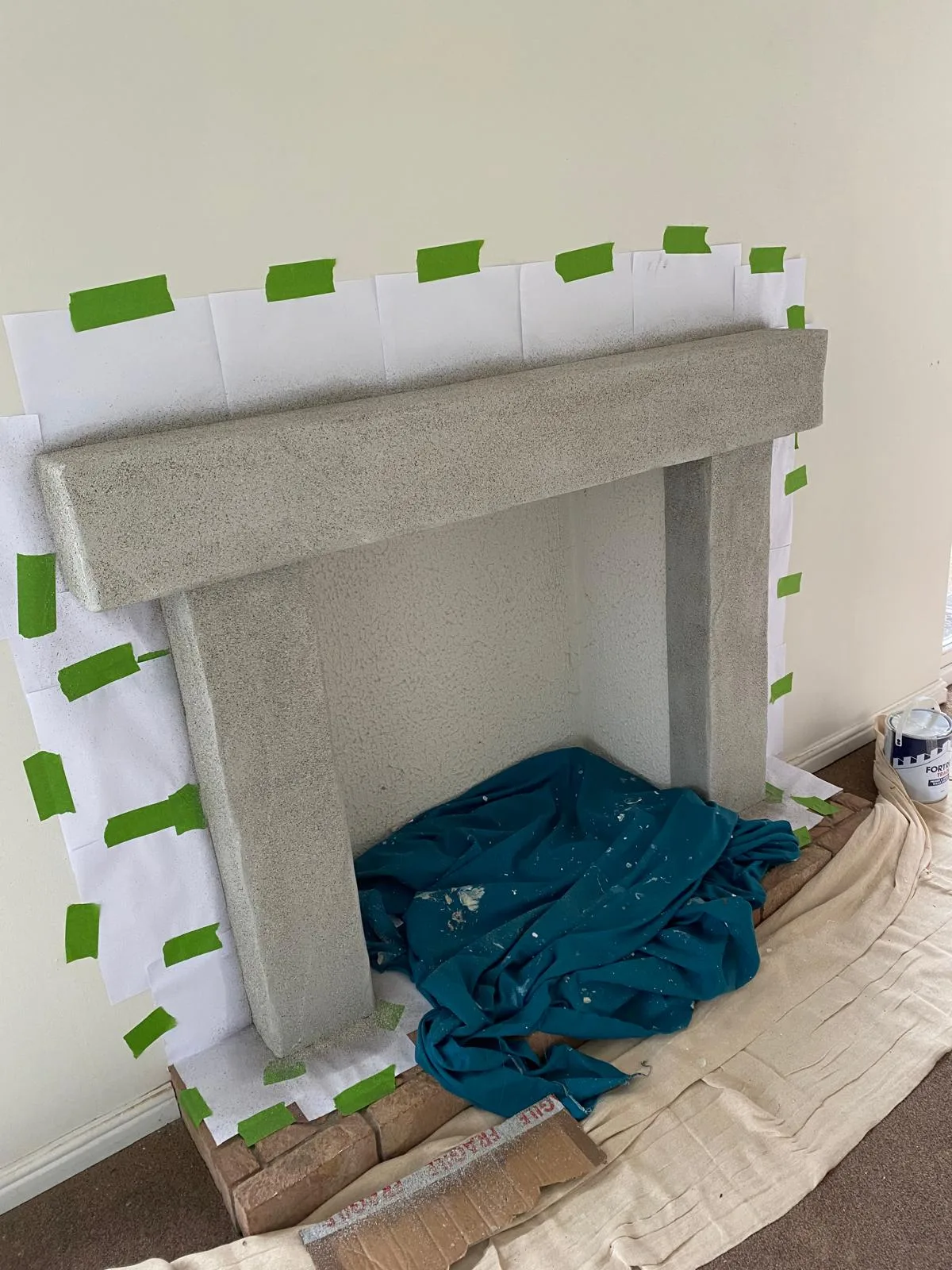 Finished Fireplace Surround